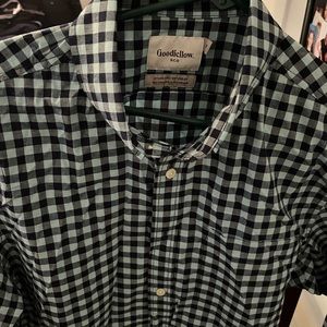 *NWOT* GOODFELLOW&Co. Men’s LONG SLEEVE BUTTON UP DRESS SHIRT,size MEDIUM